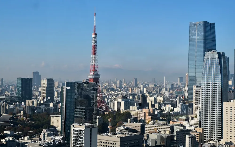 東京タワーの見える東京の街並み。この夏の変化を扱う章の写真